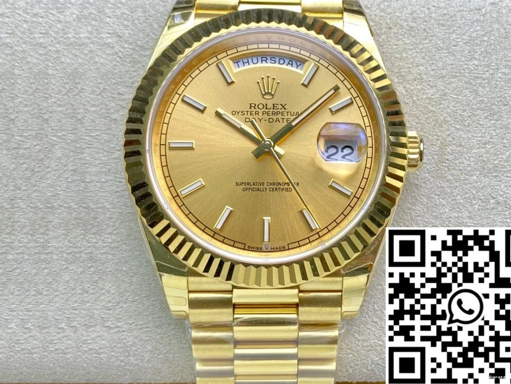 Gold M228238-0003 EW Dial Rolex Date Factory Day 40MM Premium 928 0820